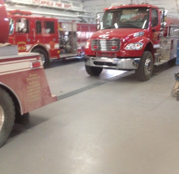 Northland Coating, Fire Department, Custom Flooring